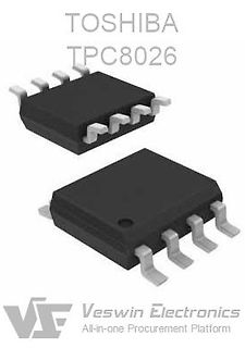 3D-Rendering eines Toshiba TPC8026 Bauteils