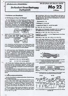 Technische Zeichnung zur Demodulation von Stereo-Funksignalen