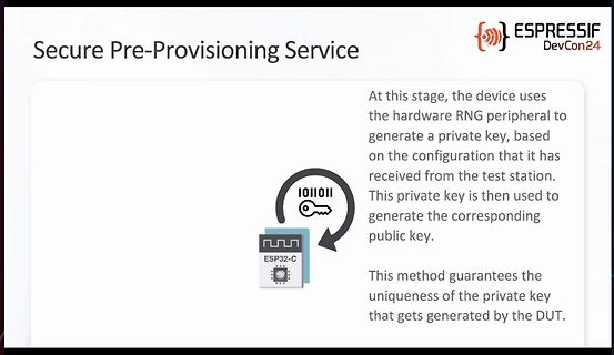 Präsentation zum Secure Pre-Provisioning Service von Espressif