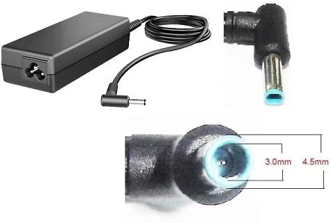 Netzteil mit DC-Stecker und Abmessungen