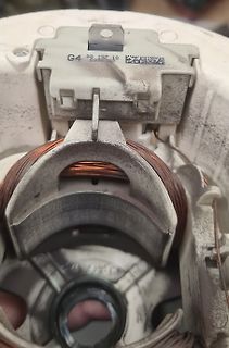 Innenansicht eines Elektromotors mit Kupferwicklungen