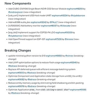 Liste von Software-Änderungen und Breaking Changes