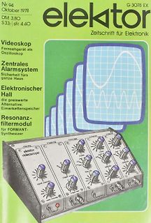 Cover der Zeitschrift Elektor Oktober 1978