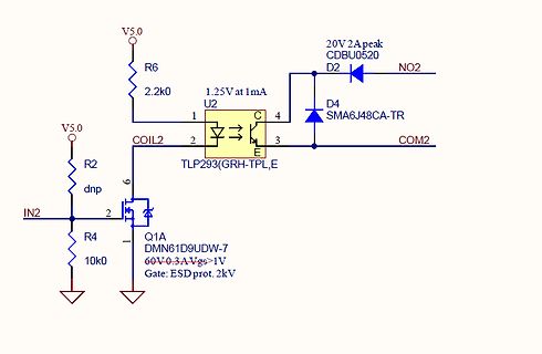 Schaltplan mit Optokoppler und MOSFET