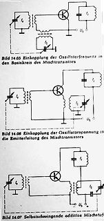 Schaltpläne von Mischstufen mit Oszillatorkopplung