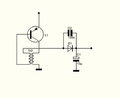 Schaltplan eines Transistor-Oszillators