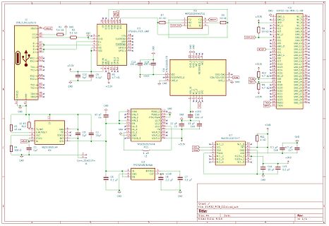 Schaltplan eines ESP32-basierten Mikrocontrollers