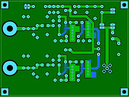Leiterplatten-Layout einer Platine