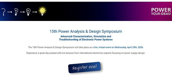Werbebanner für das 15th Power Analysis & Design Symposium