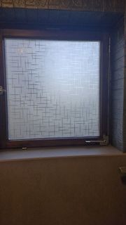 Fenster mit Milchglasfolie