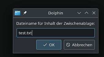 Dialogfenster Dolphin zur Dateibenennung
