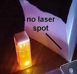 Meme mit Text über Laserpunkt