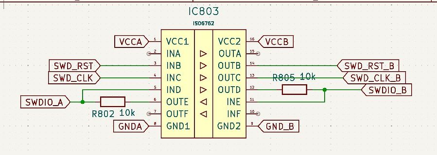 Schaltplan eines integrierten Schaltkreises IC803