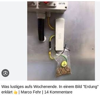Verkabelung mit Erdung in einem Beutel