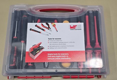 Werkzeugset von Würth Elektronik in Kunststoffbox