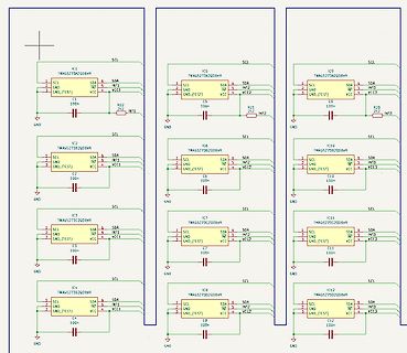 Schaltplan mehrerer I2C-Komponenten
