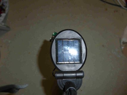 Solarpanel auf Halterung