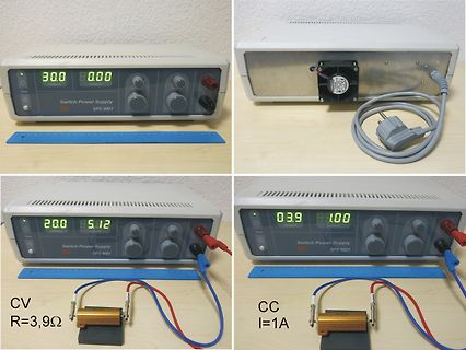 Labornetzteil im CV und CC Modus mit Last