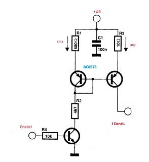 Schaltplan mit BC8575 Transistoren