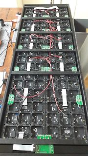 Aufbau einer LED-Matrix aus mehreren Modulen