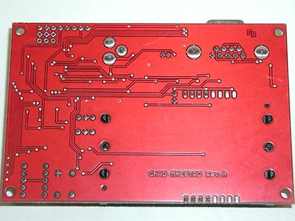 Rote Leiterplatte CARD-MAESTRO Rev.A