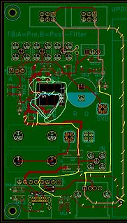 Leiterplatten-Layout einer Platine