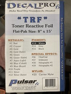 Verpackung von DecalPro TRF Toner Reactive Foil