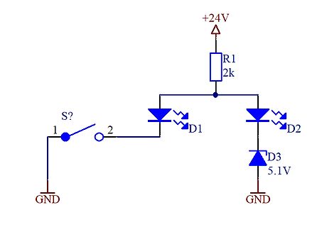 Schaltplan mit LEDs und Zenerdiode