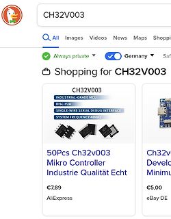 Google Suchergebnisse für CH32V003 Mikrocontroller