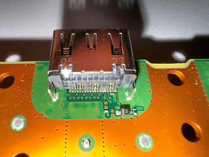 USB-Anschluss auf einer Leiterplatte