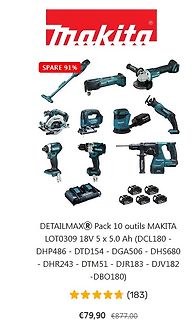 Makita Werkzeug-Set Angebot