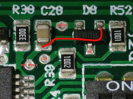 Makroaufnahme einer Leiterplatte mit SMD-Bauteilen