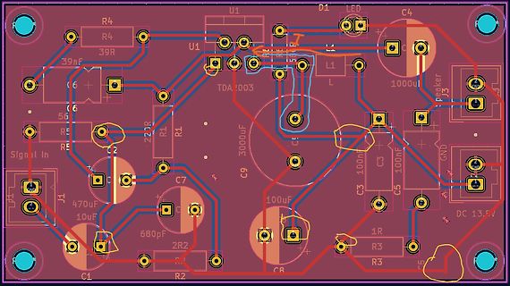 PCB-Layout einer Leiterplatte