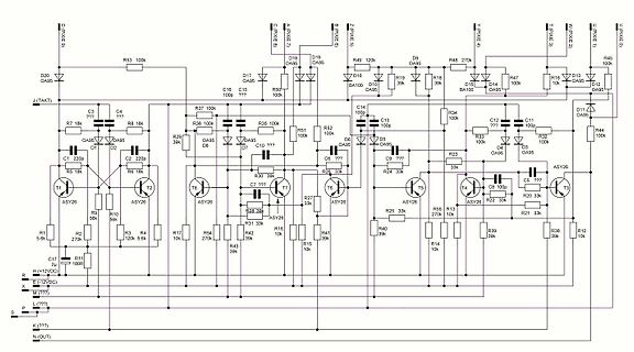 Schaltplan einer elektronischen Schaltung