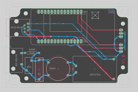 PCB-Layout eines Netzteils
