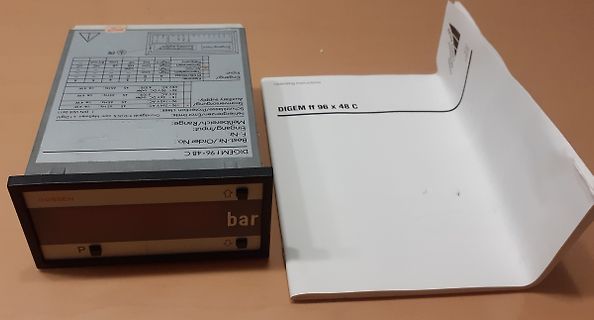 Digitalanzeige für Druckmessung mit Bedienungsanleitung