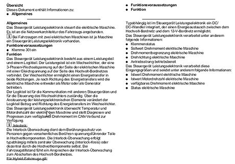 Deutscher Text über Leistungselektronik und Interlock-Überwachung