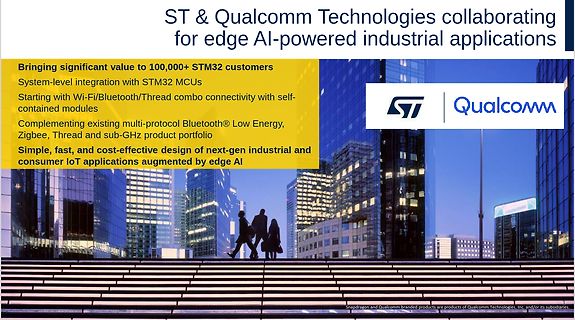 Ankündigung der Zusammenarbeit von ST und Qualcomm