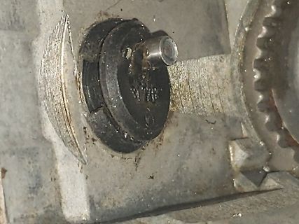Nahaufnahme eines mechanischen Bauteils oder Getriebeteils
