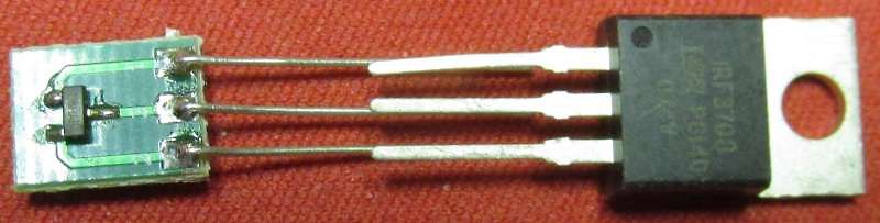 Leiterplatte mit IRF3700 MOSFET