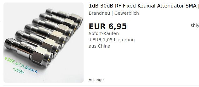 Online-Angebot für SMA Koaxial-Dämpfer