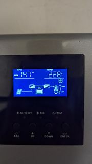Display eines Wechselrichters oder Laderegler
