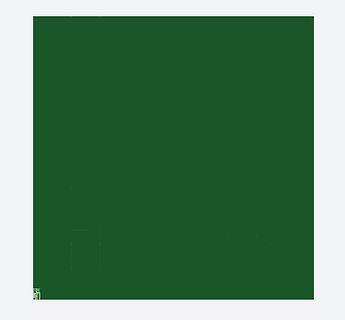 Grüne Fläche mit Logo