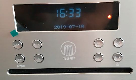 Display und Bedienfeld eines Majority Geräts