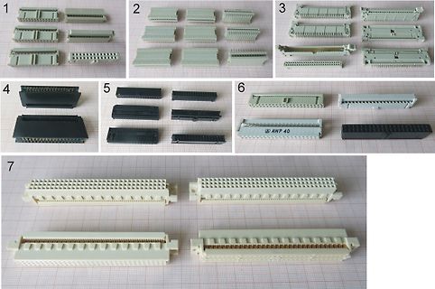 Verschiedene Steckverbinder und Buchsen