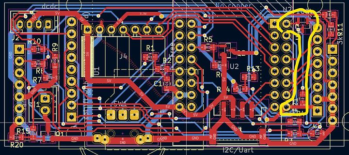 PCB-Layout einer Leiterplatte