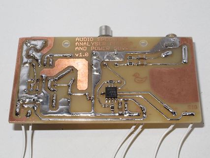 Geätzte Leiterplatte eines Audio-Spektrum-Analysers