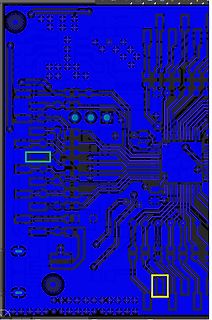 Leiterplatten-Layout einer Platine