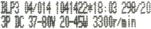 Textauszug eines Dot-Matrix-Displays