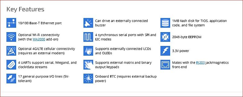 Übersicht der Key Features eines Mikrocontrollers